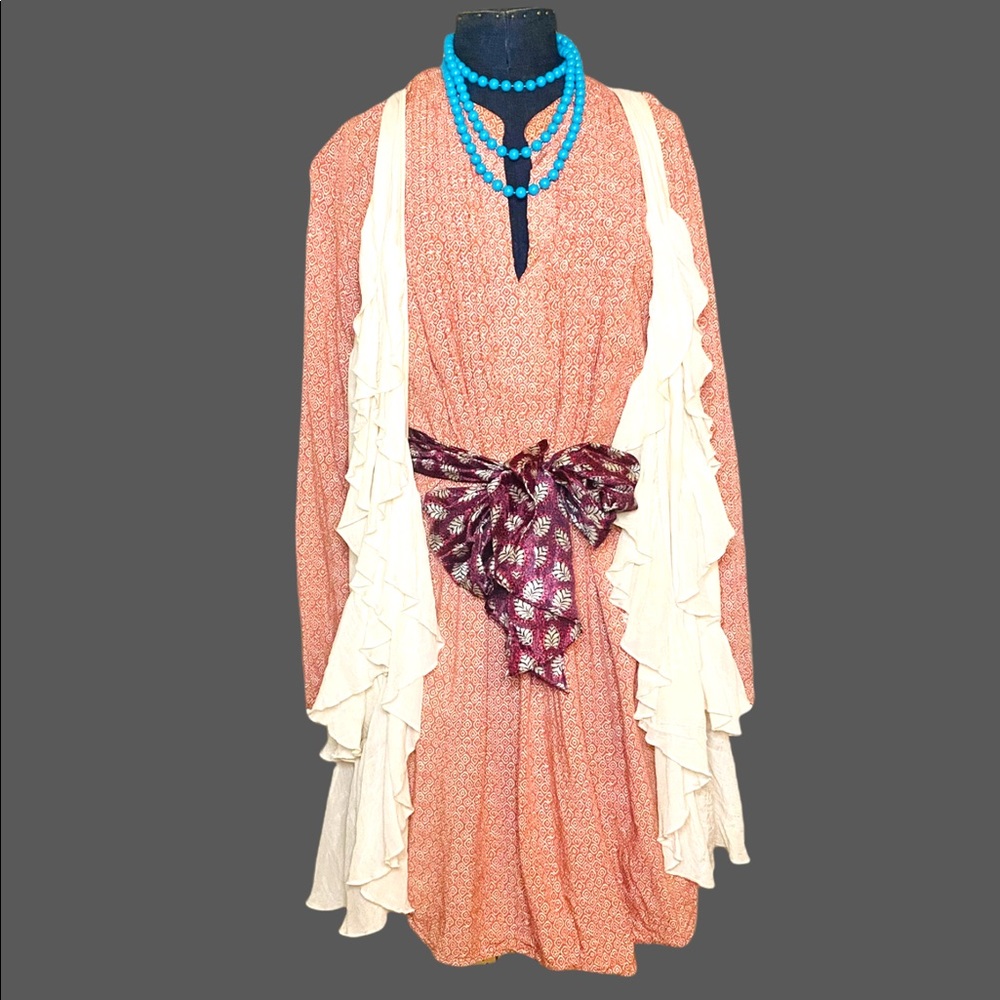 Rosy Pink Rayon Poly Dress/Tunic, Size XL